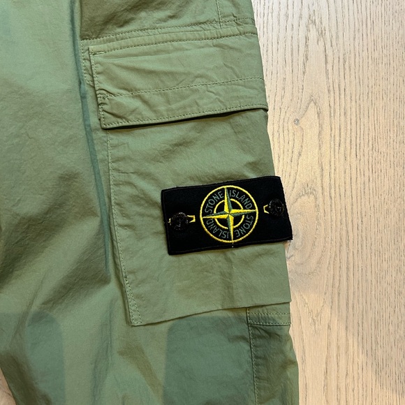 EUC Stone Island Stretch Cotton Cuffed Cargo Green size 28 - Picture 4 of 6